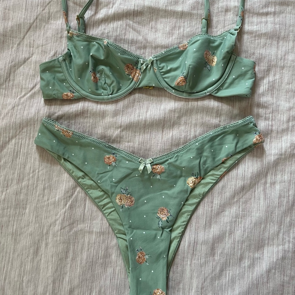 We wore what floral bikini